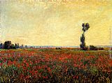 Claude Monet Famous Paintings - Poppy Landscape